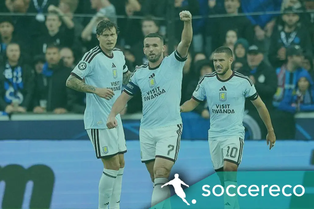 Aston Villa win in Belgium as AEK mark Champions League return